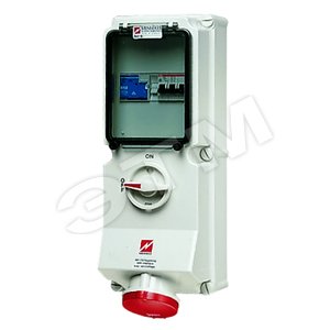 Роз-ка наст. DUO с авт. и УЗО 16А 3Р+N+E IP44 7231 MENN