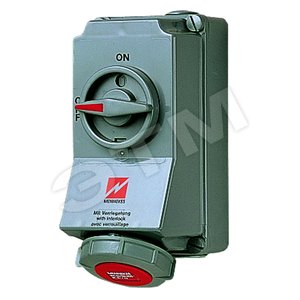 Роз-ка наст. DUO 16А 3Р+N+E IP67 7285 MENN