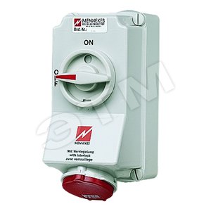 Роз-ка наст. DUO 16А 6P+E IP44 7304 MENN - Mennekes