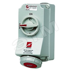 Роз-ка настен. DUO 32А 6P+E IP67 7307 MENN - Mennekes