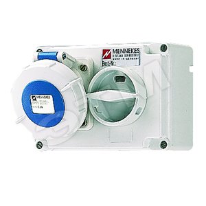 Розетка кабельная 16А 3Р+E IP67 DUO - Mennekes