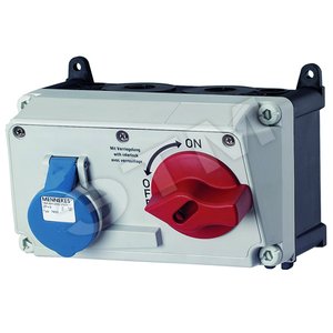 Роз-ка настен. DUO 16А 3Р+E IP44 7604 MENN