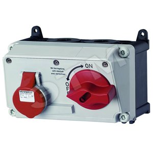 Роз-ка настен. DUO 16А 3Р+E IP44 7605 MENN - Mennekes