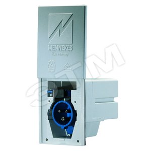 Вилка скрытой установки 16А 2Р+E IP44