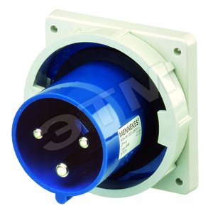 Вилка панел. приб. 63А 2Р+E IP67 836 MENN