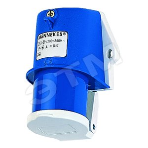 Вилка настен. приб. 16А 2Р+E IP44 847 MENN - Mennekes