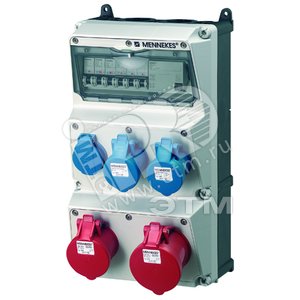 Комбинация розеток AMAXX 1хSCHUKO16А 2хСЕЕ16А3п 1С - Mennekes