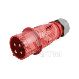 Вилка кабельная 63А 2Р+E IP44 PowerTOP (3210) - Mennekes