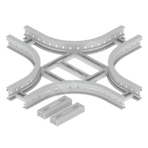 85x200 мм R300 Крышка Т-Отвода - U23X Серый RAL7035 - UNEX