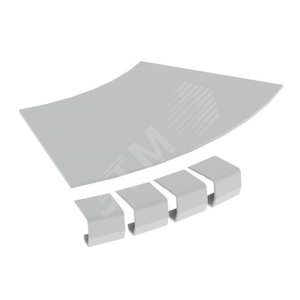 Крышка плоского угла 45 U23X, 135х200 мм, R300, серый RAL7035 (67214-04) - UNEX