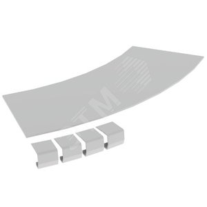 Крышка плоского угла 45 U23X, 135х200 мм, R600, серый RAL7035 (67215-04) - UNEX