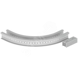 Угол плоский 90 U23X, 135х200 мм, R600, серый RAL7035 (67227-04) - UNEX
