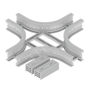 Крышка Т-отвода U23X, 135х200 мм, R300, серый RAL7035 - UNEX