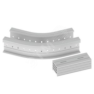Угол плоский 45 U23X, 135х200 мм, серый RAL7035, R300 (67236-04) - UNEX