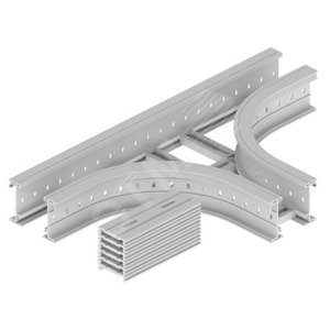 Отвод Т-образный U23X, 135х200 мм, R300, серый RAL7035 - UNEX