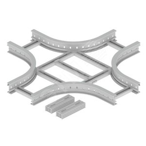 85x300 мм R300 Крышка Т-Отвода - U23X Серый RAL7035 - UNEX