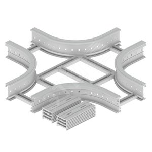 Крышка Т-Отвода U23X, 135х300 мм, R300, серый RAL7035 - UNEX
