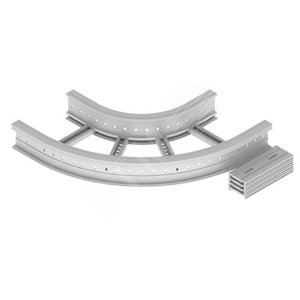 Угол плоский 90 U23X, 135х400 мм, R300, серый RAL7035 (67426-04) - UNEX