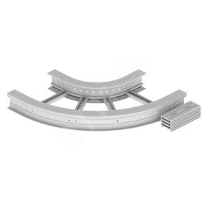 Угол плоский 90 U23X, 135х500 мм, R300, серый RAL7035 - UNEX
