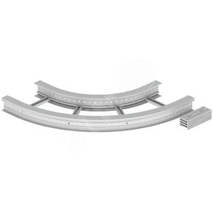 Угол плоский 90 U23X, 135х500 мм, R600, серый RAL7035 (67527-04) - UNEX