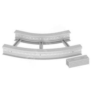Угол плоский 45 U23X, 135х500 мм, серый RAL7035, R600 - UNEX