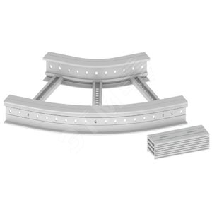 Угол плоский 45 U23X, 135х600 мм, серый RAL7035, R300 (67636-04) - UNEX