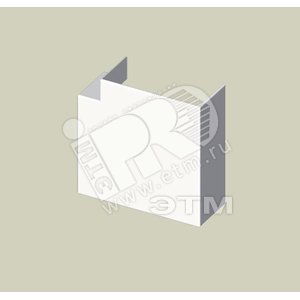 Угол плоский белоснежно-белый 60X60 ПВХ - UNEX