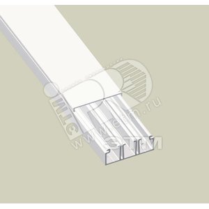 Миниканал с двумя разделителями белый 20x75 ПВx-М1 - UNEX