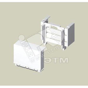 Боковой адаптер белоснежно-белый 16x50 ПВХ (78635-2) - UNEX