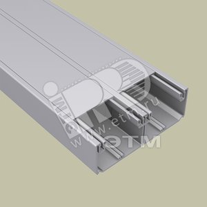 Кабель-канал 2 крышки цвет алюминий 50x150 ПВx-М1 (93074-03) - UNEX