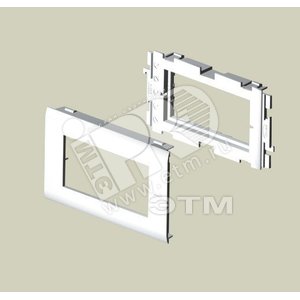 Адаптер 4 мод. Mosaic*45 белосн. белый 65 ПВХ (93613-2) - UNEX