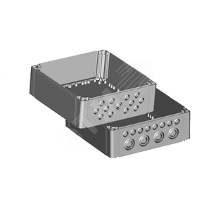 Основание Cubo C 200 x 300 x 102 мм, выбивные фланцы, PC, вкл. Винты монтажные - ЭНСТО-Рус