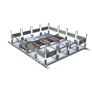 Панель передняя для Cubo P 300 x 600 мм, без отверстия, вкл. фиксатор уровня, алюминий