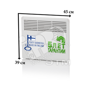 Конвектор 250W механический термостат IP21 389мм - Ensto