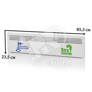 Конвектор 500W электронный термостат IP21 235мм вилка BETA-MINI (EPHBEM05P) - Ensto