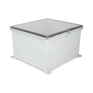 Корпус PolyBox 326 х 276 х 185 мм, петли, 2 винта, прозрачная крышка, PC, IP66 / IP68 / IP69