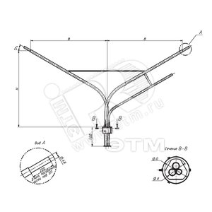 Кронштейн 1.К3-2.0-2.5-/90.0-О3 оцинкованный (ТАНС.41.1102.000) - OPORA ENGINEERING