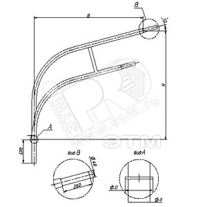 Кронштейн 1.К2-2,0-2,0-Ф3 ц. (ТАНС.41260000) - OPORA ENGINEERING