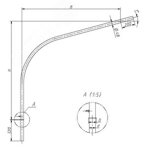 Кронштейн 1.К1-1,0-1,0-Ф(П-ФГ-8-12)-ц (ТАНС.41.1139.000) - OPORA ENGINEERING