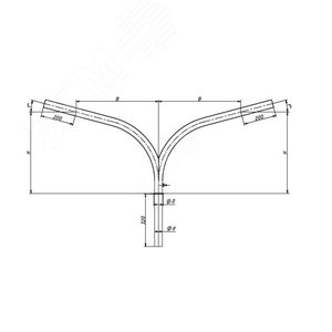 Кронштейн 1.К2-0.5-0.5-/180-Ф2-ц - OPORA ENGINEERING