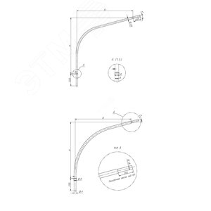 Кронштейн 1.К1-1.5-1.5-30/-Ф2-ц (ТАНС.41.1094.000) - OPORA ENGINEERING