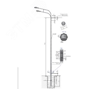 Опора ТАНС.11.122.000 (СПГ-1300-9,0/11,5-02-ц) (ТАНС.11.122.000) - OPORA ENGINEERING