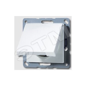 Розетка штепсельная SCHUKO 16A 250V с откидной крышкой белая - JUNG