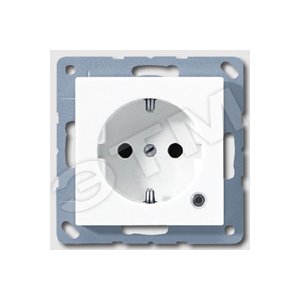 Розетка штепсельная SCHUKO 16A 250V с индикацией напряжения белая (A520KOWW) - JUNG