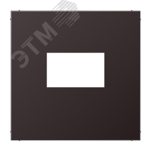 Плата для USB-зарядных устройств без видимого     винта, алюминий темный (dark) (AL1969USBD) - JUNG