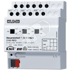 KNX/EIB-модуль управляющий, 1-10 V, тройной - JUNG
