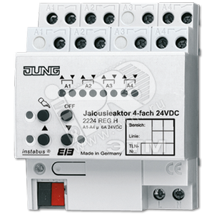 KNX/EIB-актуатор жалюзи, 4-кратный - JUNG