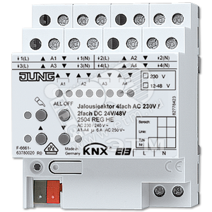 Актуатор жалюзи, 4-канальный - JUNG