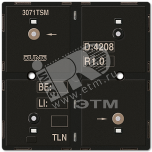 KNX кнопочный модуль с интегрированным шинным соп (3071TSM) - JUNG