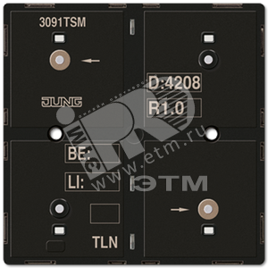 KNX кнопочный модуль с интегрированным шинным соп (3091TSM) - JUNG